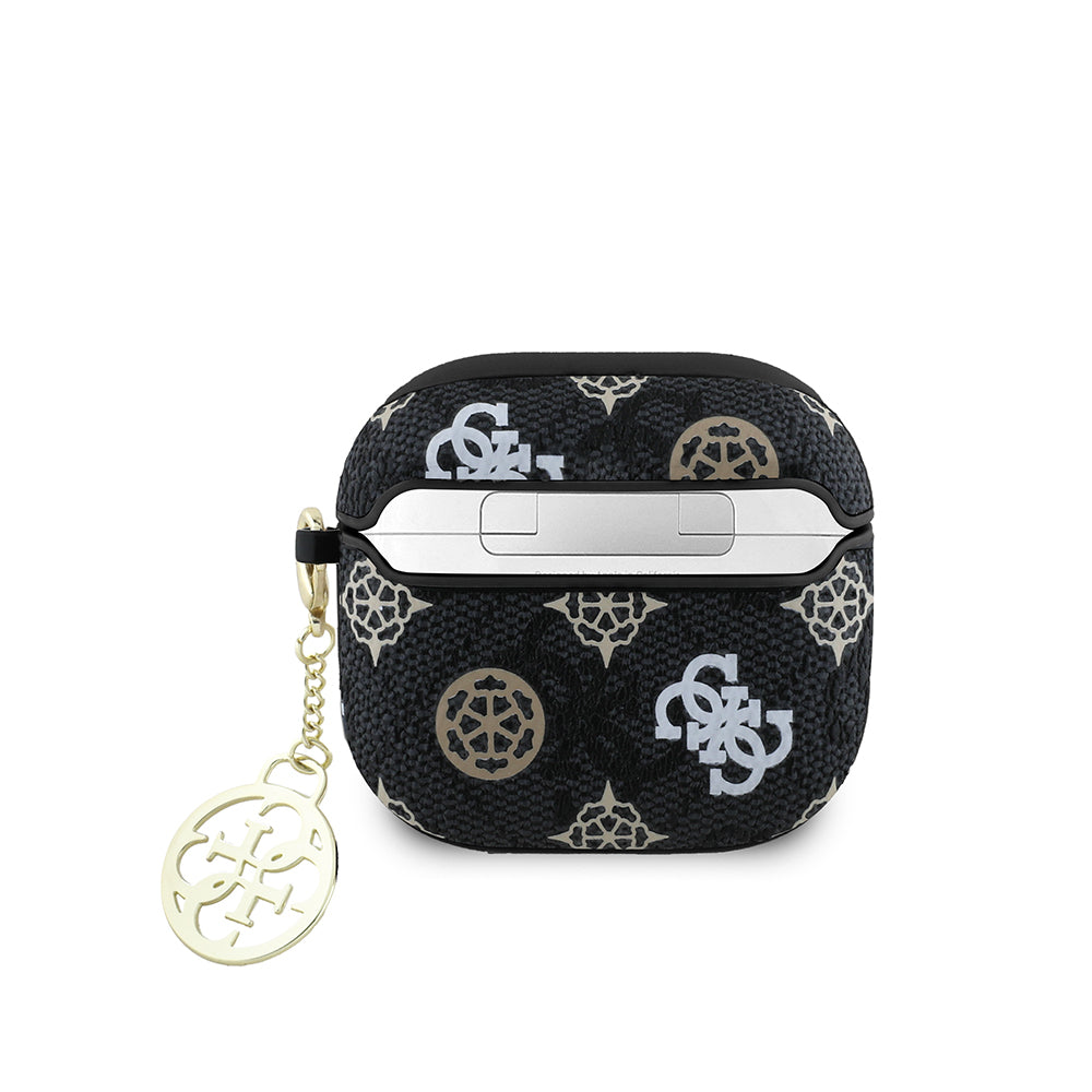 Guess Airpods 4 Orjinal Lisanslı 4G Desenli Yazı Logolu Peony Airpods Kılıf Guess Airpods 4 Orjinal Lisanslı 4G Desenli Yazı Logolu Peony Airpods Kılıf